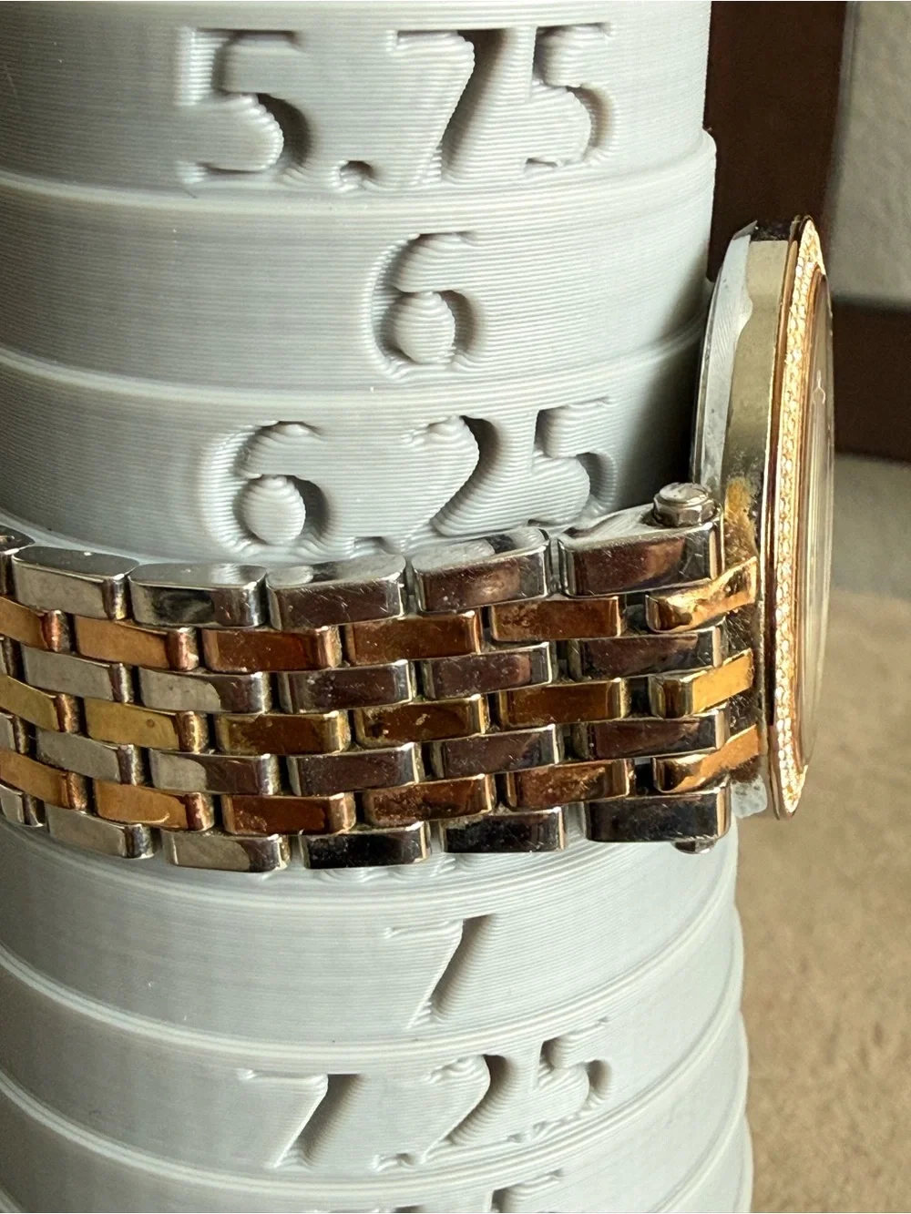 Michael Kors Two-Tone Rose Gold and Silver Women's Watch with Crystal Bezel